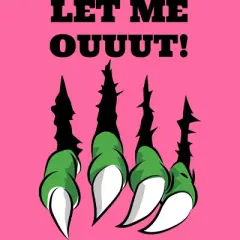 Women's Design By Humans Let the monster out halloween By ArtStyleAlice Racerback Tank Top