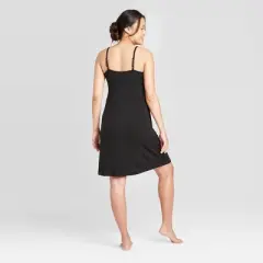 Maternity Drop Cup Nursing Chemise - Isabel Maternity by Ingrid & Isabel&trade; Black XS