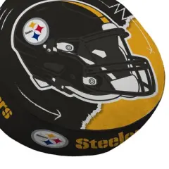 NFL Pittsburgh Steelers Split Helmet Circle Plushlete Pillow