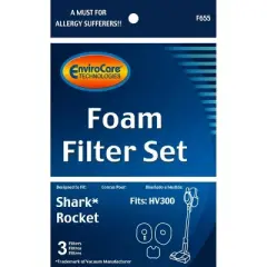 Shark Rocket Foam & Felt Filter Hv300, Hv310 Series, Part # Xffv300 and 1080ftv320