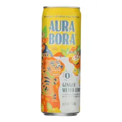 Aura Bora Ginger Meyer Lemon Sparkling Water - Case of 12/12 oz