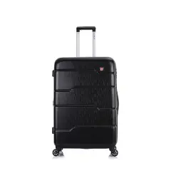 DUKAP Rodez Lightweight Hardside Carry On Spinner Suitcase - Black