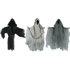 21" Hanging Faceless Reaper Decorations - Set of 3