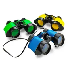 Kicko 3.5" x 5" Binoculars Toy for Bird Watching and Jungle Pretend Play- Pack 12