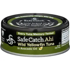 SafeCatch Yellowfin Tuna in Avocado Oil - Case of 6 - 5 oz