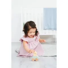 Pearhead Wooden Chick Egg Rolling Toy