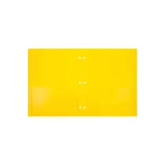 JAM Paper Heavy Duty Plastic 3 Hole Punch Two-Pocket School Folders Yellow 108/Pack (383HHPYEA)