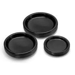 Exquisite Disposable Plastic Dinner Plates- 100 Count