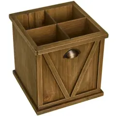 The Lakeside Collection Flatware and Napkin Holders - Wooden