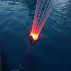 Magic Pool Fountain Water Powered Replacement Swimming Pool Fountain Accessory with Multicolor LED Light Bulbs for In and Above Ground Pool (2 Pack)