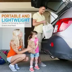 SereneLife 18 in. Twin Premium Raised Airbed	with Built in Internal High Capacity Pump, Twin Size, Gray