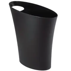 Umbra Skinny 2 gal Black Plastic Modern Wastebasket (Case of 6)