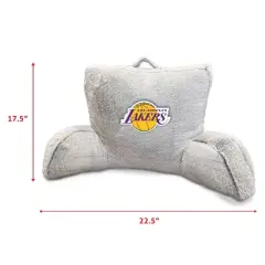 NBA Los Angeles Lakers Faux Fur Logo Backrest Support Pillow