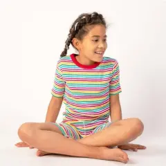 Mightly Kids' Fair Trade 100% Organic Cotton Tight Fit Shorite Pajamas Set