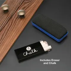 Excello Global Products 40" x 60" Wooden Wall Mounted Folding Chalkboard (Brown)