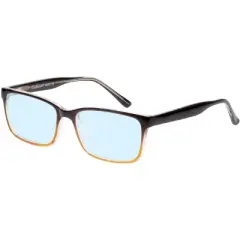 Enhance BIG&TALL EN4038 Mens Blue Light Eyeglasses Classic Brown Fade Crystal 60mm +0.25 Custom Lens Non-Refundable