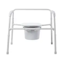 McKesson Folding Bariatric Commode Chair, 650 lbs Capacity, 1 Count