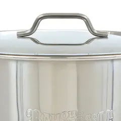 Bayou Classic 30 Quart / 7.5 Gallon Stainless Steel Kitchen Restaurant Malt Beer Brew Kettle Gumbo Soup Stock Pot with Lid, Mirror Satin