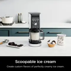 Ninja CREAMi Deluxe 11-in-1 XL Ice Cream Maker, Lavender (NC551) Refurbished