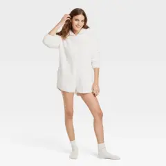 Women's Cozy Pajama Romper - Colsie&trade; White