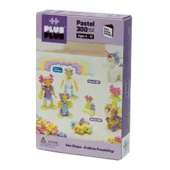 Plus-Plus Open Play Set, Pastel, 300 pieces