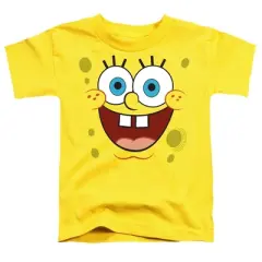 Toddler Boys' Spongebob Goofy Smile Yellow T-Shirt Yellow