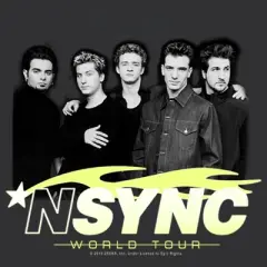Women's NSYNC World Tour Poster Racerback Tank Top