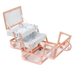 Impressions Vanity Savvy Lux Makeup Travel Case with Mirror