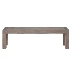Auckland Bench Reclaimed Wood Weathered Gray - Steve Silver Co.