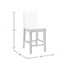 Simms Counter Height Side Chair Set Walnut - Picket House Furnishings