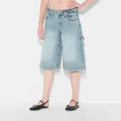 Women's Low-Rise Denim Skater Shorts - Wild Fable&trade;