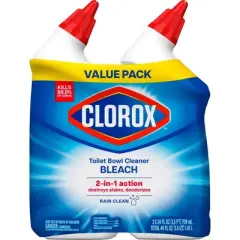 Clorox Rain Clean Toilet Bowl Cleaner with Bleach - 24oz/2ct