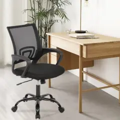 FDW Office Chair Cheap Desk Chair Mesh Computer Chair Back Support Modern Executive Adjustable Chair Task Rolling Swivel Chair