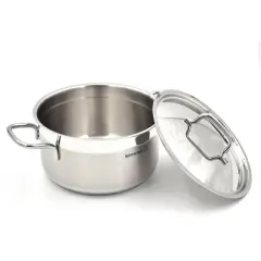Korkmaz Alfa 2 Piece Stainless Steel Casserole Dish with Lid