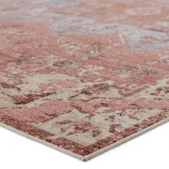 Priyah Indoor/Outdoor Area Rug Medallion Pink/Gray - Jaipur Living