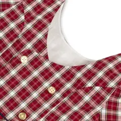 Hope & Henry Girls' Short Sleeve Button Back Schoolgirl Dress, Toddler