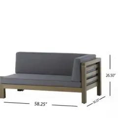 Syemin Patio Seating Sets Outdoor, Featuring Unique Design, Ideal for Chats, Perfect for Gardens, Living Spaces, Gray, 58.25"*30.25"*26.5"