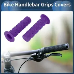 Unique Bargains Bike Handlebar Grips Covers 4.72" Long Purple 1 Pair