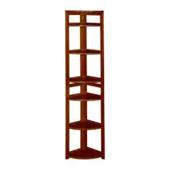 Cakewalk High Corner Folding Bookcase - Regency 