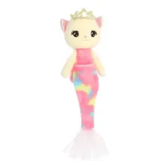 Aurora Large Merkitty Sea Sparkles Enchanting Stuffed Animal Pink 15"