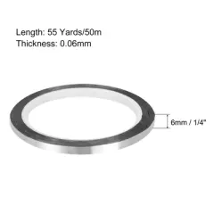 Unique Bargains Self-Adhesive Gap Sealing Metalized Tape for Detailing Accent Wall 6 Pcs