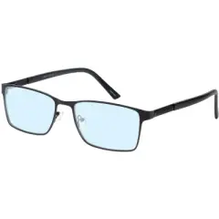 Enhance BIG&TALL EN4172 Mens Blue Light Block Designer Eyeglasses Matte Black 59mm +0.25 Custom Lens Non-Refundable