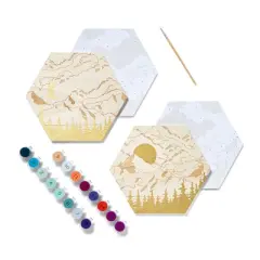 2pk Paint by Number Wood Cirlces - Mondo Llama&trade;