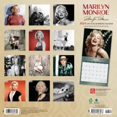 Browntrout 2024 Wall Calendar 12"x12" Marilyn Monroe