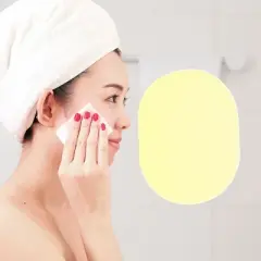 Unique Bargains Portable Sponge Face Scrubber 4.41"x3.46" Multicolor 5 Pcs