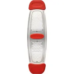 Rachael Ray Stainless Steel Multi-Grater with Silicone Handles, Red