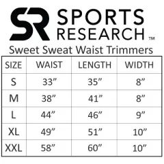 Sports Research Sweet Sweat Waist Trimmer Belt - Medium