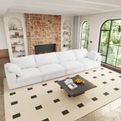 Cloud Modular Sofa Wide 4-Seater Sofa Couch,Convertible Couch for Modern Living Room Sofa for Office House 4seaters