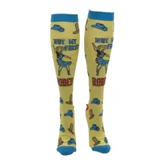 Not My First Rodeo Funny Compression Socks for Women Adult Size - Crazy Dog Compression Socks Gift for Mom