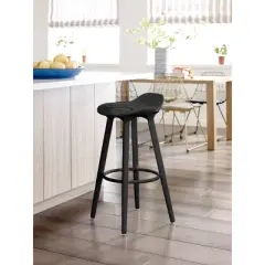 Caroline Bar Stool Noir Black - Adore Decor